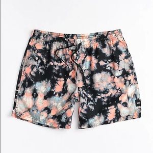 Vans Mixed Volley Black Tie Dye Board Shorts